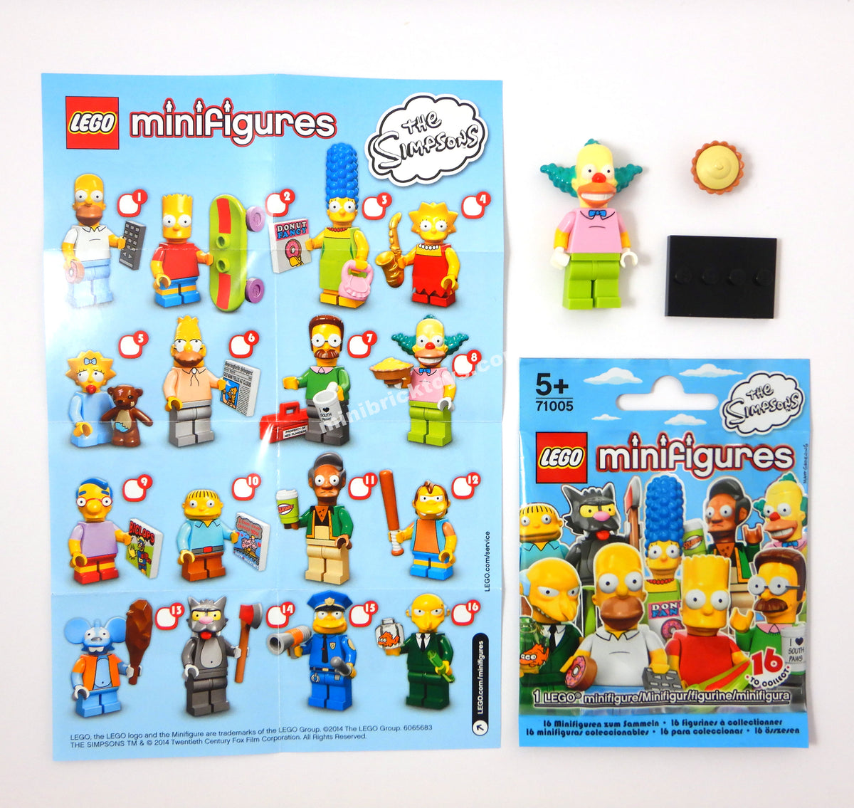 LEGO 71005 Krusty the Clown Minifigure Simpsons Series 1