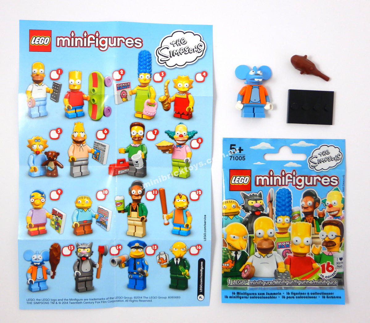 LEGO 71005 Itchy Minifigure Simpsons Series 1
