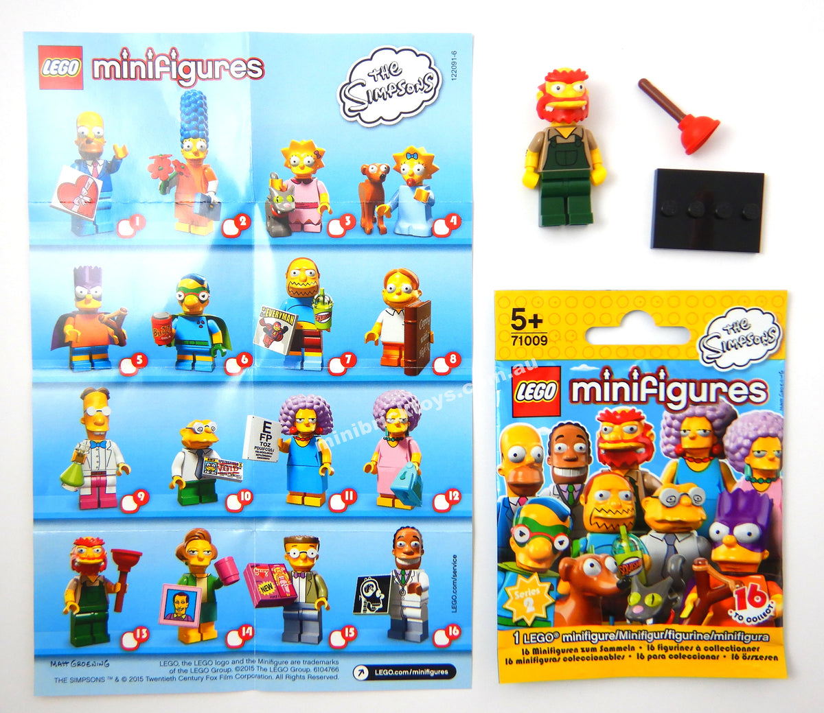 LEGO 71009 Groundskeeper Willie Minifigure Simpsons Series 2