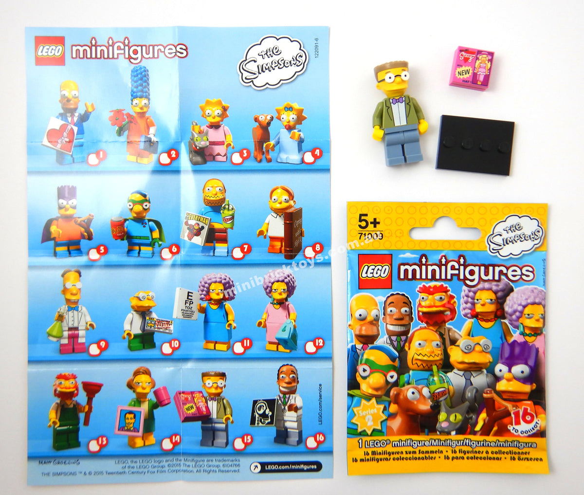 LEGO 71009 Waylon Smithers Minifigure Simpsons Series 2