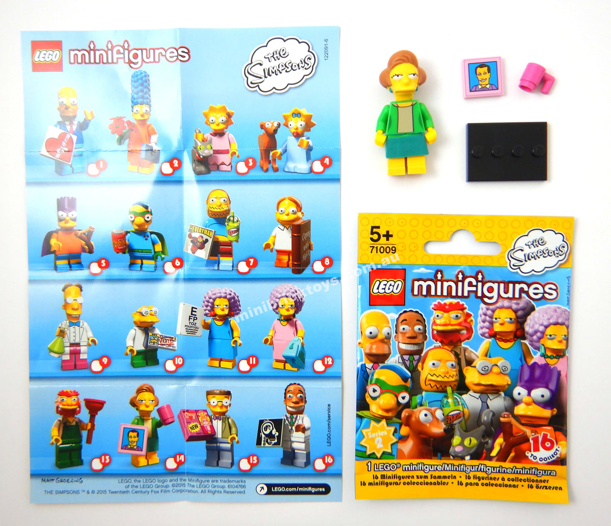 LEGO 71009 Edna Krabappel Minifigure Simpsons Series 2