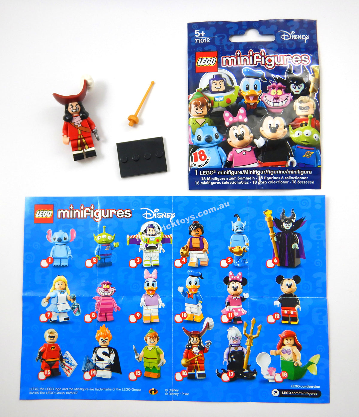 LEGO 71012 Captain Hook Minifigure Disney Series