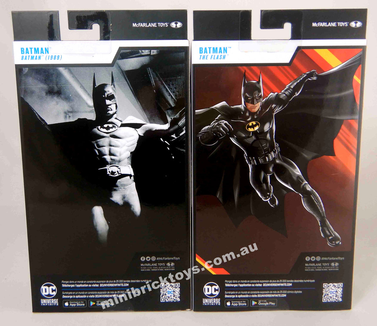 McFarlane DC Multiverse BATMAN (1989) & BATMAN (Flash Movie) Michael Keaton