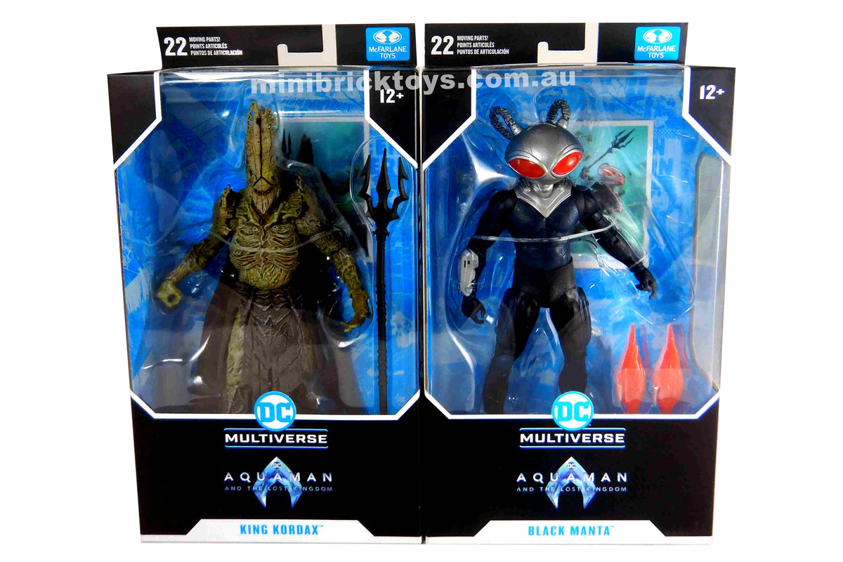 McFarlane DC Multiverse BLACK MANTA & KING KORDAX Aquaman Movie