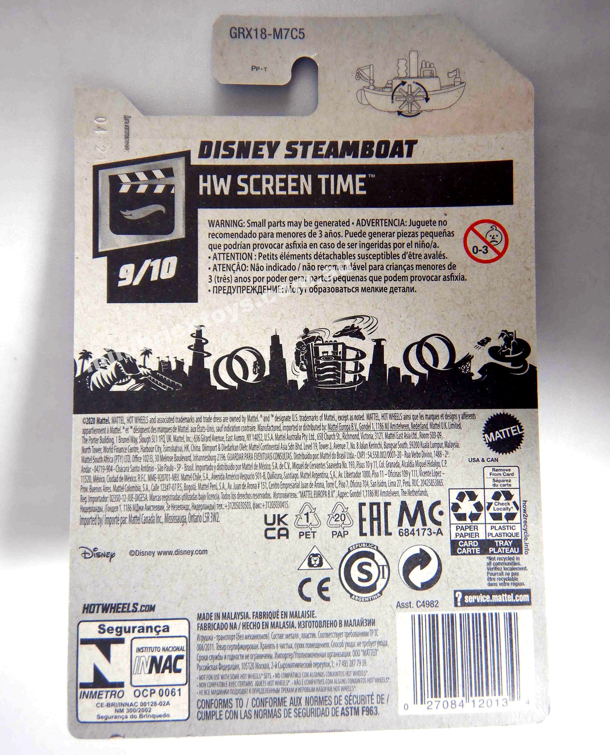 Hot Wheels DISNEY STEAMBOAT Mickey Mouse