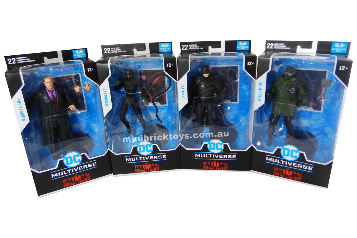 McFarlane DC Multiverse THE BATMAN, RIDDLER, CATWOMAN & PENGUIN