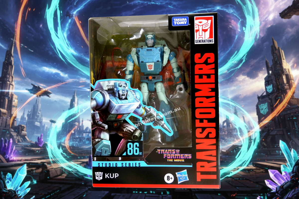 Transformers Studio Series 86 KUP with artistic background
